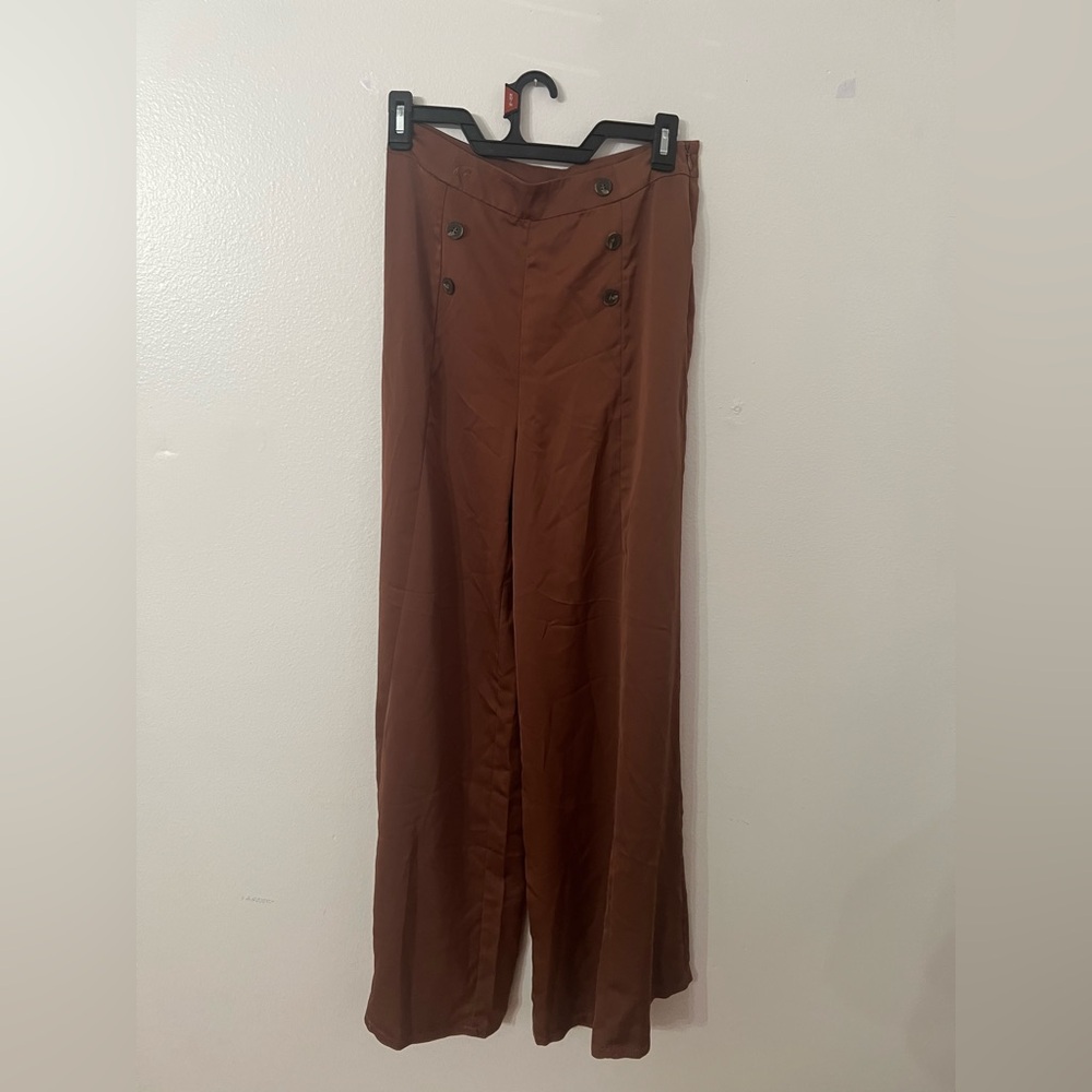 Forever 21 Double-Button Brown Pants